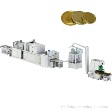 Línea de producción automática de toque de tapping y máquina de embalaje